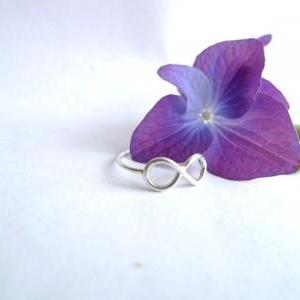 Sterling Silver Infinity Ring Made In Any Size..