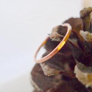One Copper Ring... A Single Thin Band To Wear..