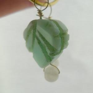 Jade Moonstone Sterling Silver And Brass Delicate..