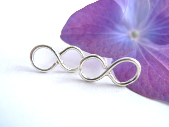Infinity Sterling Silver Stud Earrings-simple Sophisticated Edgy Jewelry Renegade Perceptions